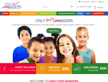 Tablet Screenshot of onlykidshangers.com